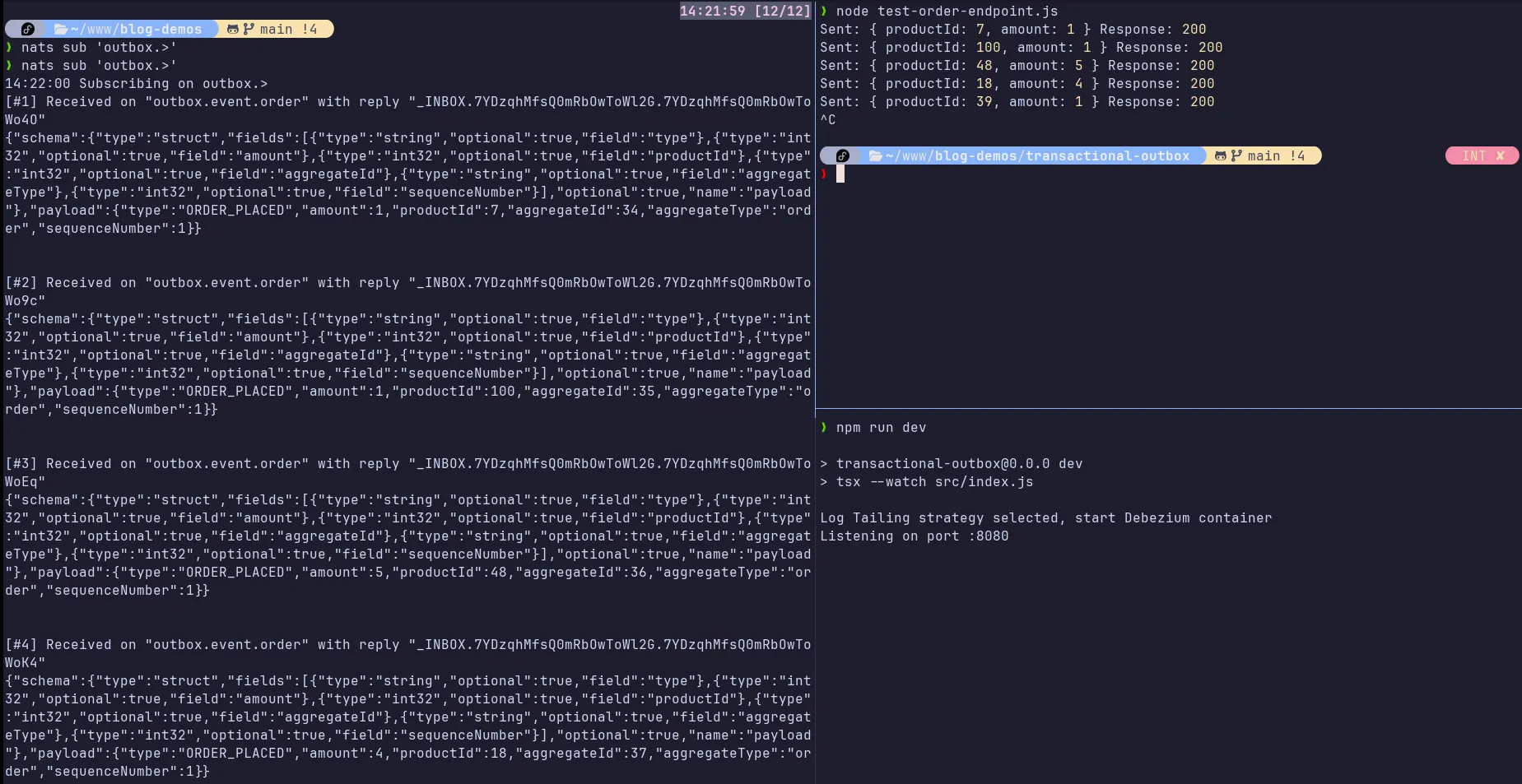 Recebendo os eventos no lado do consumidor